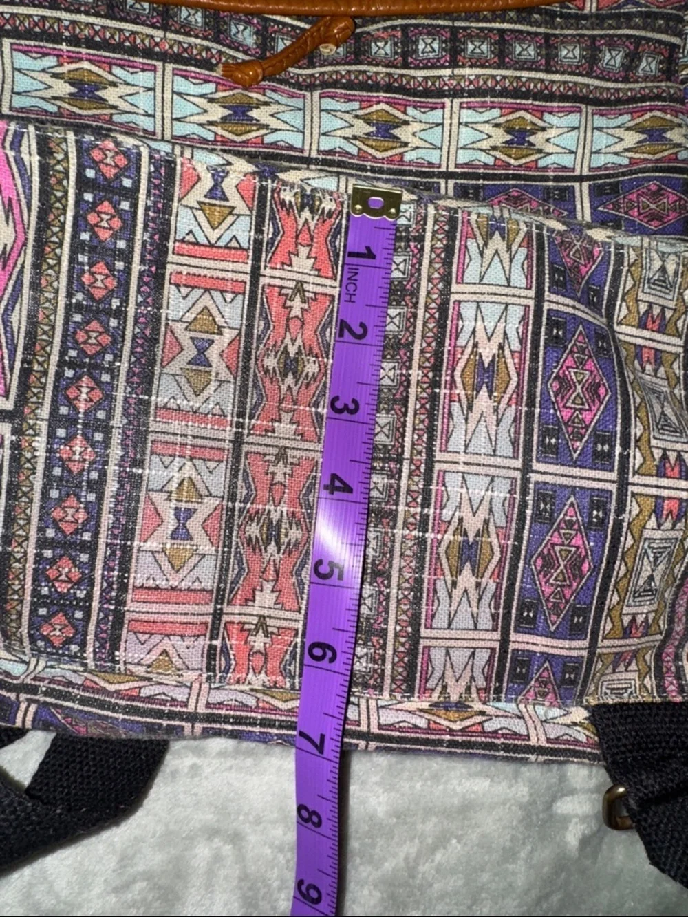 Mossimo Supply Co. Canvas Backpack with Pink Multi Aztec Print